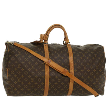 LOUIS VUITTON Monogram Keepall Bandouliere 60 Boston Bag M41412 LV Auth 44390