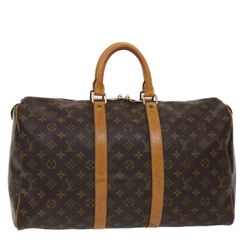 LOUIS VUITTON Monogram Keepall 45 Boston Bag M41428 LV Auth 44446