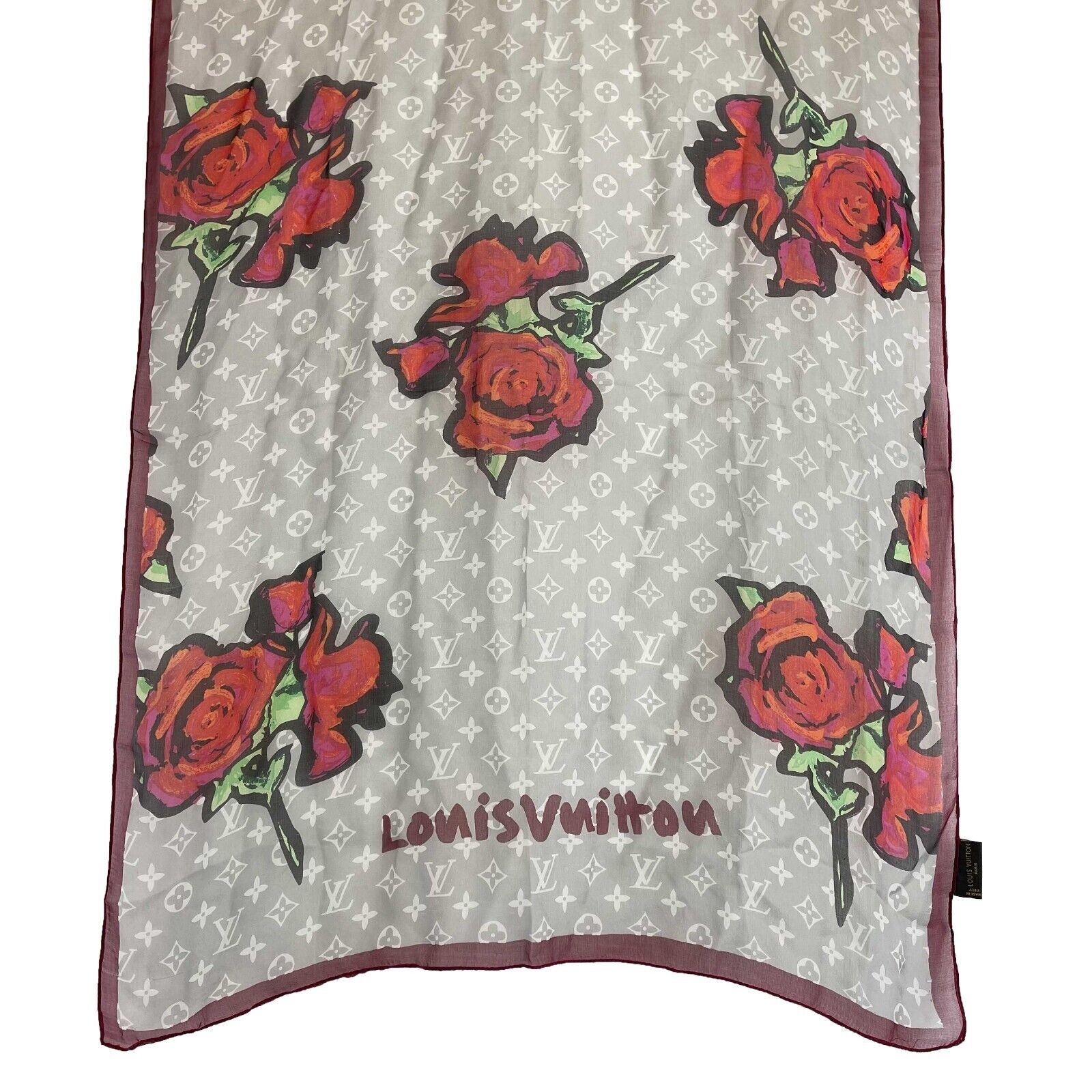 Louis Vuitton Monogram Keepall Wallpaper Silk Scarf