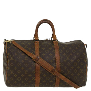 LOUIS VUITTON Monogram Keepall Bandouliere 45 Boston Bag M41418 LV Auth 44711