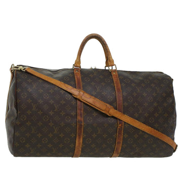 LOUIS VUITTON Monogram Keepall Bandouliere 60 Boston Bag M41412 LV Auth 44999