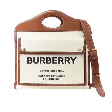 BURBERRY Large Pocket Satchel