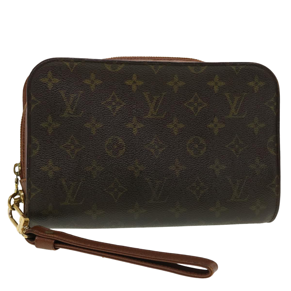 Elegant Louis Vuitton Taiga D'Orsay Handbag Pouch Clutch