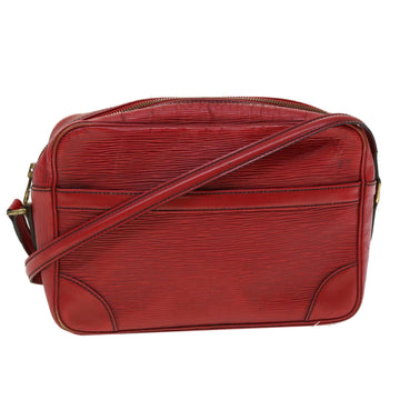 LOUIS VUITTON Epi Trousse Crete Clutch Bag Red M48407 LV Auth