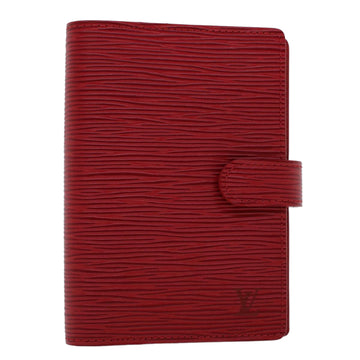 LOUIS VUITTON Epi Agenda PM Day Planner Cover Red R20057 LV Auth