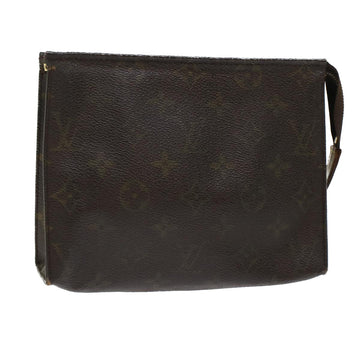 LOUIS VUITTON Monogram Poche Toilette 19 Pouch M47544 LV Auth 45770