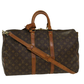 LOUIS VUITTON Monogram Keepall Bandouliere 45 Boston Bag M41418 LV Auth 45785