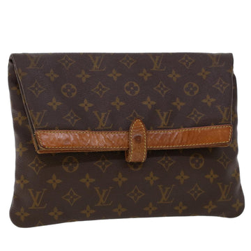 LOUIS VUITTON Monogram Pochette Priant Business Bag M51805 LV Auth 45806