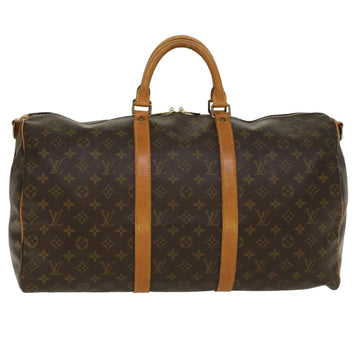 LOUIS VUITTON Monogram Keepall Bandouliere 50 Boston Bag M41416 LV Auth 45835