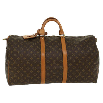 LOUIS VUITTON Monogram Keepall Bandouliere 55 Boston Bag M41414 LV Auth 46067