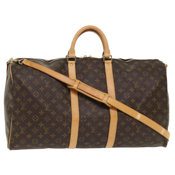 LOUIS VUITTON Monogram Keepall Bandouliere 55 Boston Bag M41414 LV Auth 46105