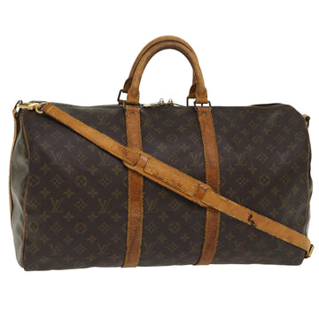 LOUIS VUITTON Monogram Keepall Bandouliere 50 Boston Bag M41416 LV Auth 46239