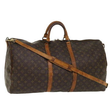 LOUIS VUITTON Monogram Keepall Bandouliere 60 Boston Bag M41412 LV Auth 46240