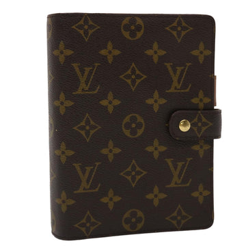 LOUIS VUITTON Monogram Agenda MM Day Planner Cover R20105 LV Auth 46292