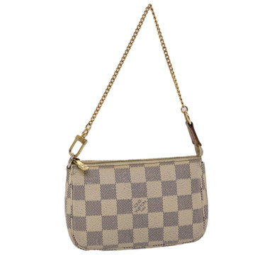 LOUIS VUITTON Damier Azur Mini Pochette Accessoires Pouch N58010 LV Auth 46344