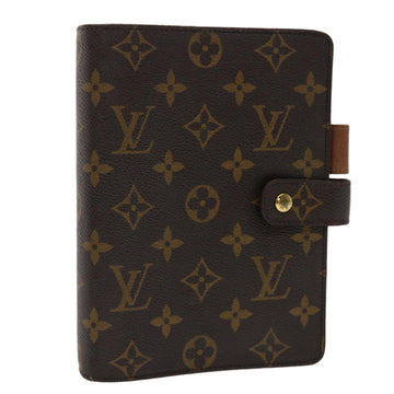 LOUIS VUITTON Monogram Agenda MM Day Planner Cover R20105 LV Auth 46542