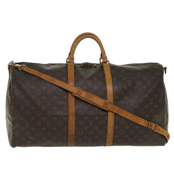 LOUIS VUITTON Monogram Keepall Bandouliere 60 Boston Bag M41412 LV Auth 46602