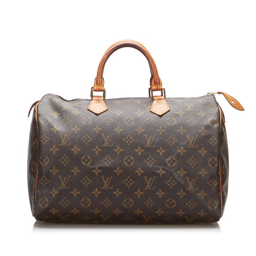 Louis Vuitton Monogram Speedy 35 Boston Bag