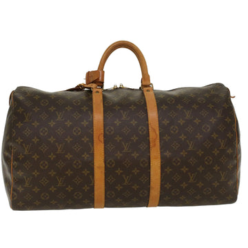 LOUIS VUITTON Monogram Keepall 55 Boston Bag M41424 LV Auth 46889