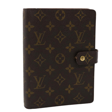 LOUIS VUITTON Monogram Agenda MM Day Planner Cover R20105 LV Auth 46909