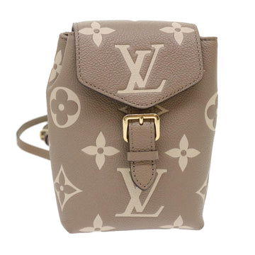 LOUIS VUITTON Monogram Empreinte Tiny Backpack Beige M80738 LV Auth 47049