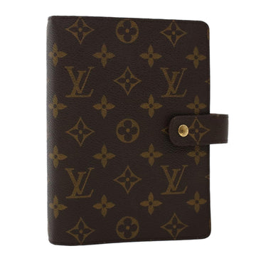 LOUIS VUITTON Monogram Agenda MM Day Planner Cover R20105 LV Auth 47283