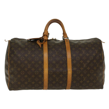 LOUIS VUITTON Monogram Keepall 55 Boston Bag M41424 LV Auth 47346