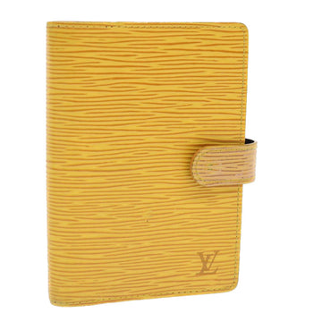 LOUIS VUITTON Epi Agenda PM Day Planner Cover Yellow R20059 LV Auth 47567