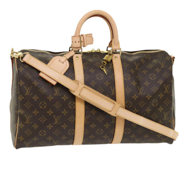 LOUIS VUITTON Monogram Keepall Bandouliere 45 Boston Bag M41418 LV Auth 47576A