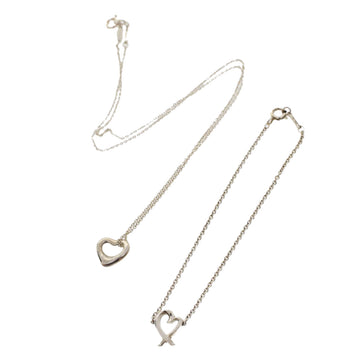 TIFFANY&Co. Necklace Bracelet Silver Auth 47663