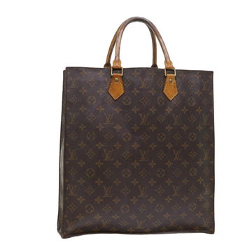 LOUIS VUITTON Monogram Sac Plat Hand Bag M51140 LV Auth 47730