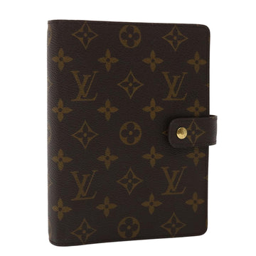 LOUIS VUITTON Monogram Agenda MM Day Planner Cover R20105 LV Auth 47746