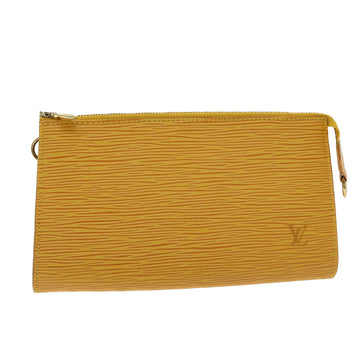 LOUIS VUITTON Epi Pochette Accessoires Pouch Yellow M52989 LV Auth 47754