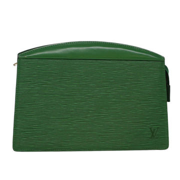 LOUIS VUITTON Epi Trousse Crete Pouch Green M48404 LV Auth 47832