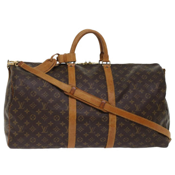 LOUIS VUITTON Monogram Keepall Bandouliere 55 Boston Bag M41414 LV Auth 47912