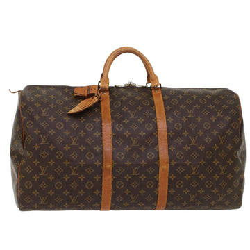 LOUIS VUITTON Monogram Keepall 60 Boston Bag M41422 LV Auth 47913