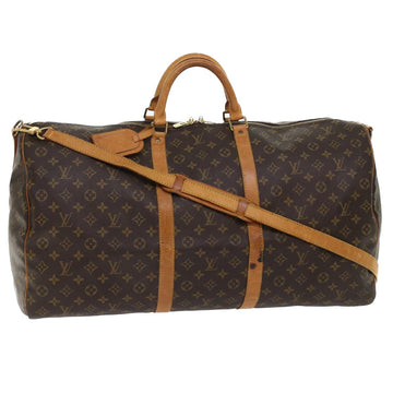 LOUIS VUITTON Monogram Keepall Bandouliere 60 Boston Bag M41412 LV Auth 47916