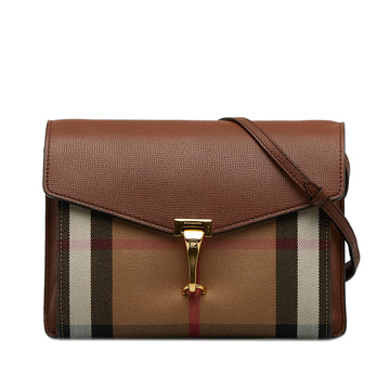 BURBERRY House Check Derby Macken Crossbody Bag