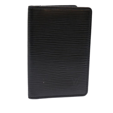 LOUIS VUITTON Epi Organizer De poche Card Case Black M63582 LV Auth 48065