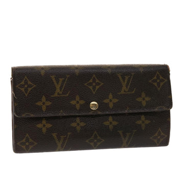 LOUIS VUITTON Monogram Portefeuille Sarah Long Wallet M62137 LV Auth 48067