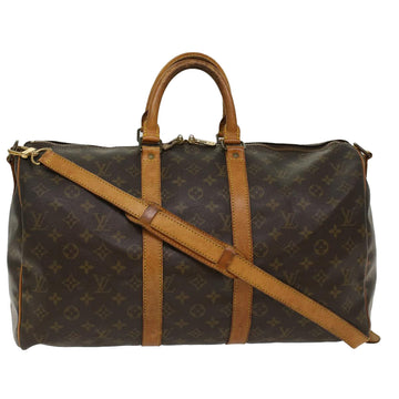 LOUIS VUITTON Monogram Keepall Bandouliere 45 Boston Bag M41418 LV Auth 48083