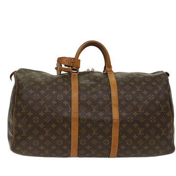 LOUIS VUITTON Monogram Keepall 55 Boston Bag M41424 LV Auth 48086