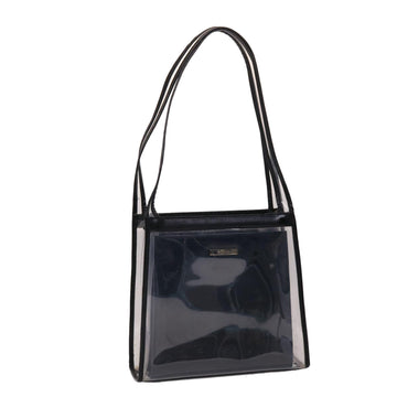 GUCCI Shoulder Bag Vinyl Black Auth 48186