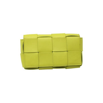 BOTTEGA VENETA Lime Green Mini Intreccio Cassette Belt Bag