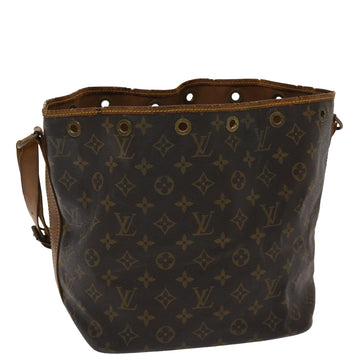 LOUIS VUITTON Monogram Petit Noe Shoulder Bag M42226 LV Auth 48305