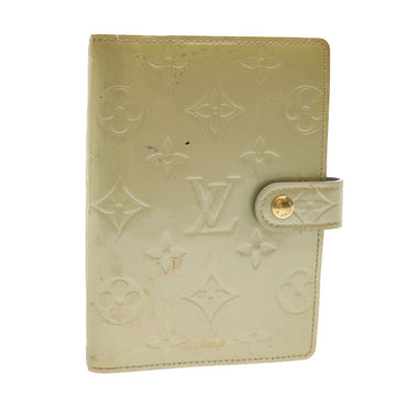 LOUIS VUITTON Monogram Vernis Agenda PM Day Planner Cover Gris R21001 Auth 48408