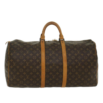 LOUIS VUITTON Monogram Keepall 55 Boston Bag M41424 LV Auth 48429