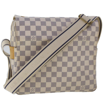 LOUIS VUITTON Damier Azur Naviglio Shoulder Bag N51189 LV Auth 48441