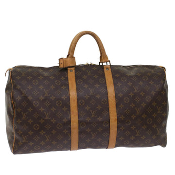 LOUIS VUITTON Monogram Keepall 55 Boston Bag M41424 LV Auth 48484