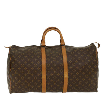 LOUIS VUITTON Monogram Keepall 55 Boston Bag M41424 LV Auth 48567